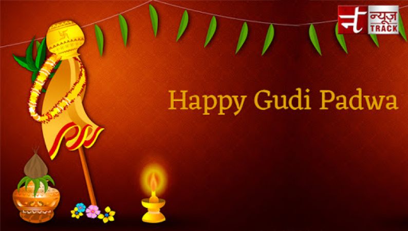 Gudi Padwa auspicious festival of rangoli, flowers,and greetings