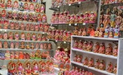 दिल्ली के इन बाजारों में मिल रही हैं लक्ष्मी-गणेश की फैंसी मूर्तियां, बस देने होंगे इतने रुपए