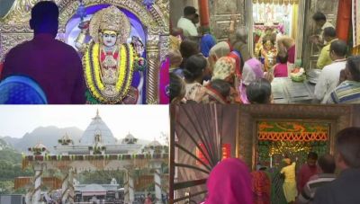 Jai Mata Di :On arrival of Matnani with the Kalash Pooja, Devotees throng to famous temples of nation