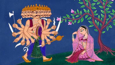 What qualities make Ravana worshipped?