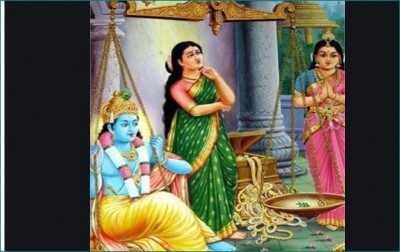 What happened when Shri Krishna was weighed during Tula-Dan
