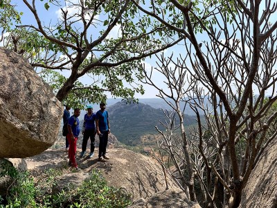 Overview Dhavalappa Gudda Trek with Caving and Rappelling