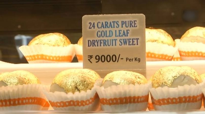 Sweets worth Rs.9000/Kg being sold on Rakshabandhan in Surat