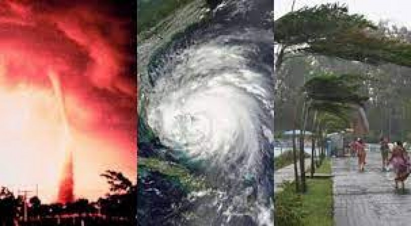 How are cyclonic storms named?