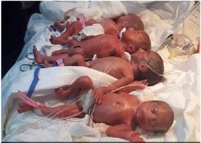In a recent report, An Iraqi woman recently gave birth to seven babies in natural delivery