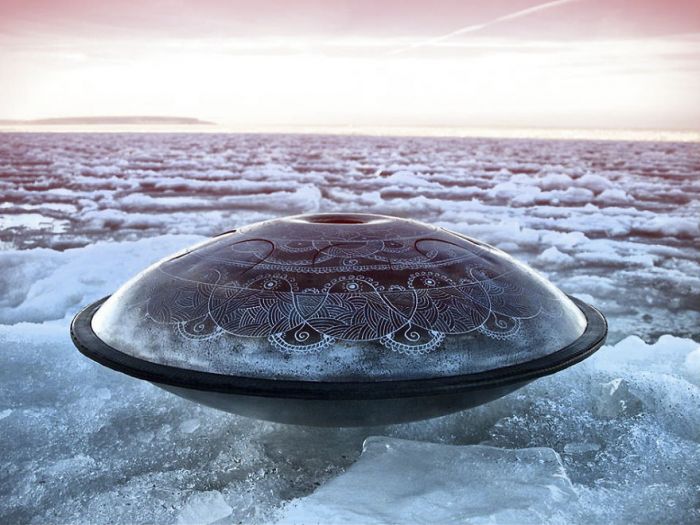 This unique musical instrument looks like 'UFO'