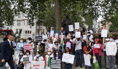 Silent Protest March in London Condemning Manipur Violence