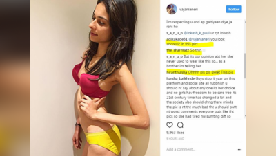 Aneri for her skinny body is facing trolls after posing in lingerie