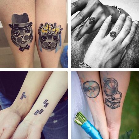 Married couple tattoos! #FlowInktattooshop #timeismoney #3dayproject  #edmondstattooshop #tattoostudio #tattooink #tattoodesign #tattooa... |  Instagram