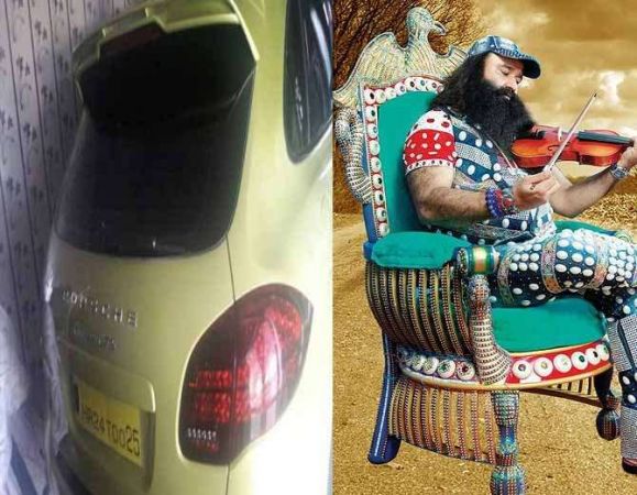 Ram Rahim had a Porsche with special number plate T0025