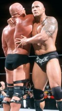 Steve Austin defeated The Rock in just six minutes in his early wrestling career