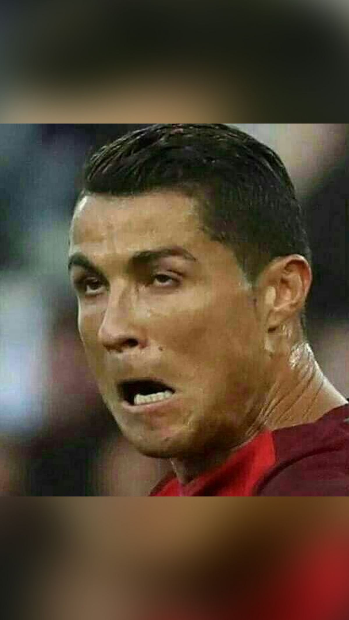 You will be enthralled seeing these funny pictures of Cristiano Ronaldo