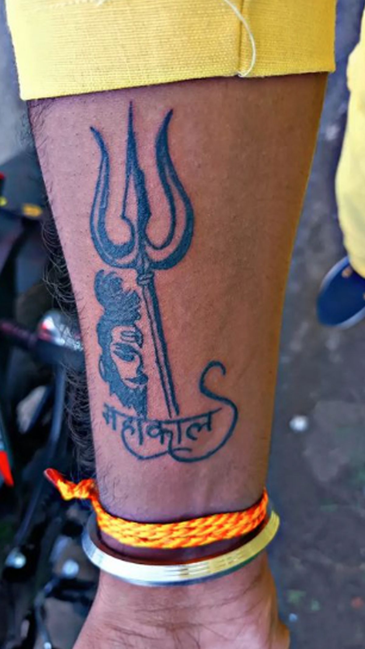 Mahadev name tattoo shorts nametattoo trending mahadeva shiv love   YouTube