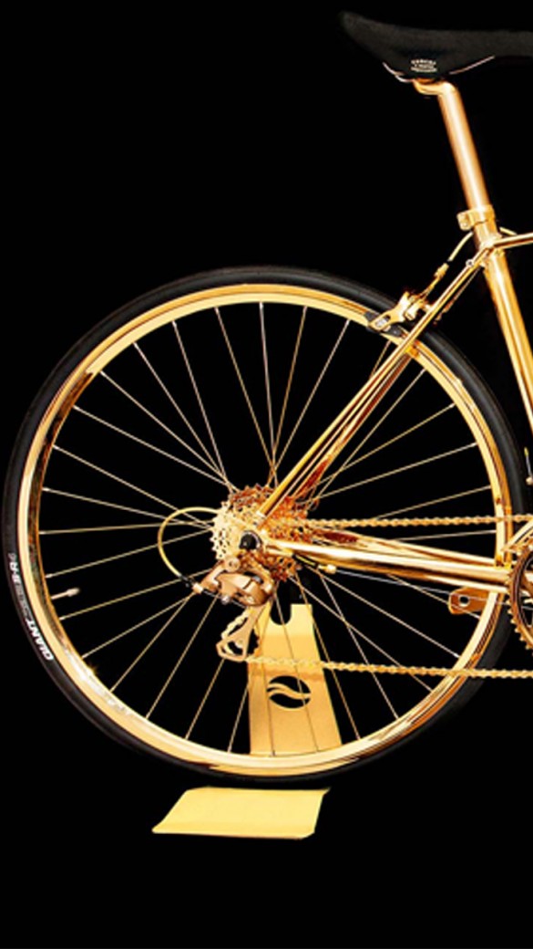 24k gold men's online racing bike