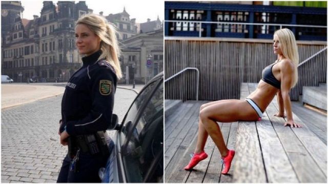 Fitness of German lady Police will amaze you !