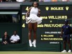 Wimbledon:Serena Williams celebrates her win