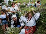 See Pics! Ukraine celebrates its pagan past with flowers and frills