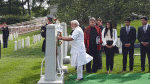 See Pictures! In US, Modi pays homage to Kalpana Chawla