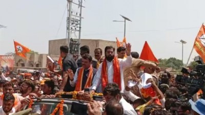 CM Shinde visits Ramnagari, Ramlalla