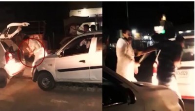 VIDEO: Congress leader beating car driver mercilessly, reason was just a minor scratch