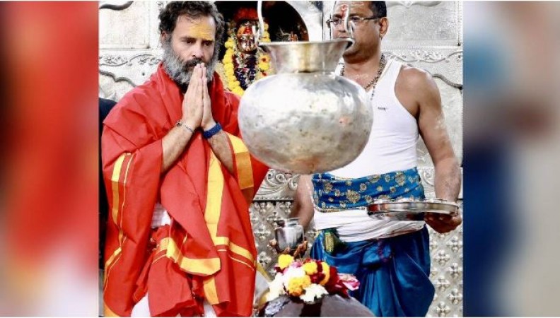 'Church-Mazar in Kerala, Mahakal for Gujarat...', BJP slams Rahul's temple visit