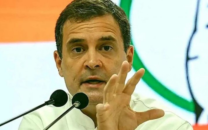 Rahul hits out at Centre over suspension of MPs