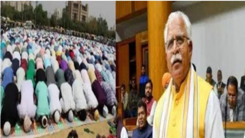 'Namaz in open is not tolerated', CM Khattar canceled the permission given at 37 places