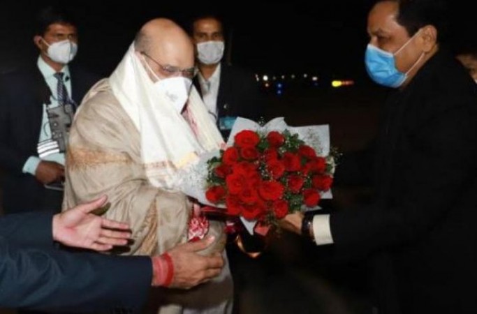 Amit Shah reaches Assam in midnight of 25th Dec