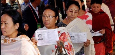 Voting continues in Manipur, 8.94 percent polling till 9:30 am.