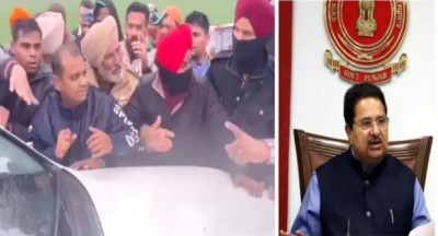 Angry workers stopped Punjab Deputy CM's car due to lapse in PM's security, video viral