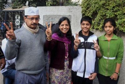 Arvind Kejriwal's family doing election campaign for Aam Aadmi Party