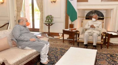 गृह मंत्री अमित शाह ने की राष्ट्रपति रामनाथ कोविंद के साथ मुलाकात