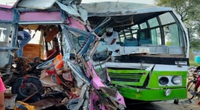 The bus of Congress workers going to Siddhu's coronation collided with bus, 5 dead!