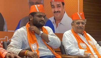 Hardik Patel joined BJP by performing Durga Puja and cow worship, said - I will work for the nation