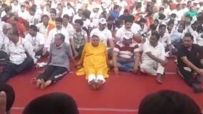 Several ministers of the Bihar government failed in the yoga practice
