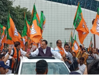 JP Nadda reached Indore, more than 300 stages on the route
