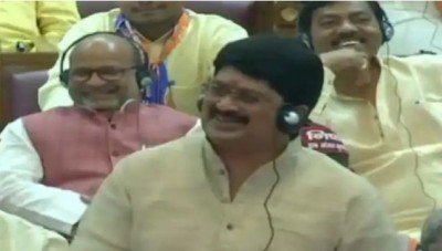 What did Raja Bhaiya say in the assembly that the whole house erupted with laughter?