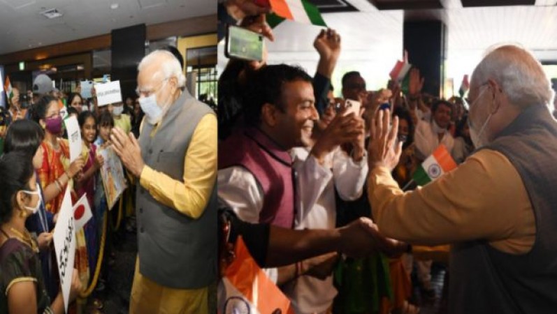 'Those who have removed 370 have come to Tokyo...', people gathered in Japan to welcome PM Modi, watch video