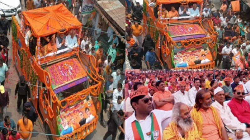 Yogi came to Uttarakhand, CM Dhami said - 'Now Maharaj's bulldozer will have an effect in Uttarakhand too'