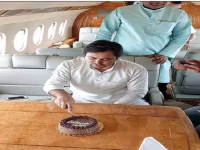 Tejashwi Yadav celebrated his birthday in a plane, JDU said - Father in jail, son in chartered plane…