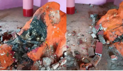जम्मू-कश्मीर: मंदिर पर हमला, उपद्रवियों ने तोड़ी मूर्तियां