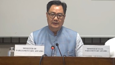 लोकसभा में 19%, राज्यसभा में 39% हुआ कामकाज, किरेन रिजिजू ने विपक्ष पर साधा निशाना