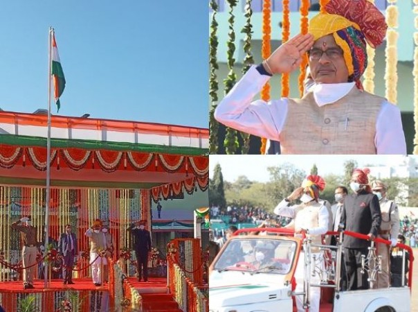 CM Shivraj hoists flag in Indore, said that... NewsTrack