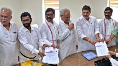 राज्यसभा चुनाव: JMM और कांग्रेस के प्रत्याशियों ने भरा नामांकन, भाजपा समर्थित परिमल नाथवानी भी मैदान में उतरे
