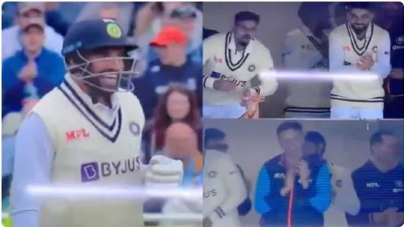 Video: King Kohli and coach Rahul Dravid's tremendous reaction after watching Bumrah's batting