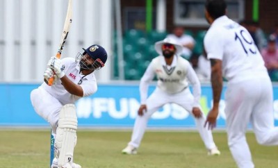 Rishabh Pant studded fifty against Team India, Scoop shot on Umesh's ball and hit six..Video