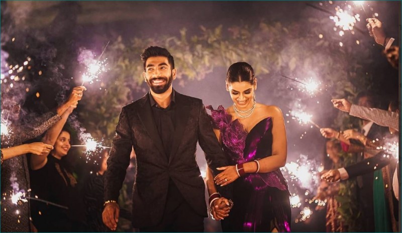 Jasprit Bumrah Shares Beautiful Pictures With Wife Sanjana | NewsTrack ...