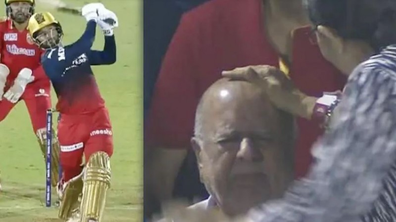 VIDEO: Rajat hits a 102 meter long six, the ball hit the elder's head and...