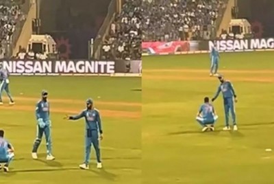 मैच के दौरान स्टेड‍ियम में लगे सारा-सारा के नारे तो कोहली ने शुभमन को देख किया ऐसा इशारा, वायरल हो गया VIDEO