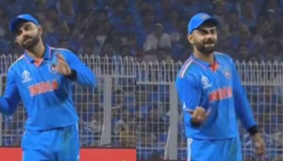 मैच के दौरान अचानक बजने लगा अनुष्का शर्मा का गाना तो नाचने लगे विराट कोहली, इंटरनेट पर छाया VIDEO
